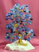 Drzewko szczcia bonsai z agatu niebieskiego